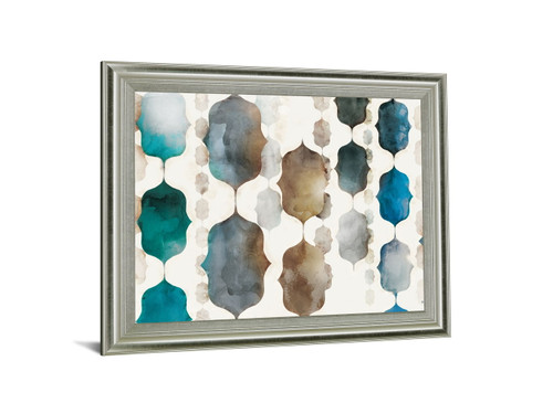 Luminous Cascade - 28" x 34" Framed Wall Art - Beige