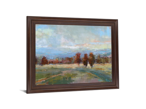 Vivid Meadow Dreamscape - 28" x 34" Framed Wall Art - Green