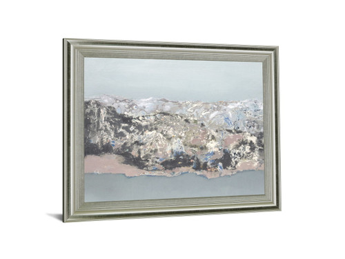 Frosted Divide - 28" x 34" Framed Wall Art - Gray