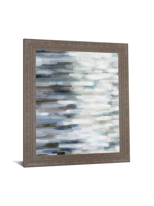 Misty Tidescape - 28" x 34" Framed Wall Art - Gray