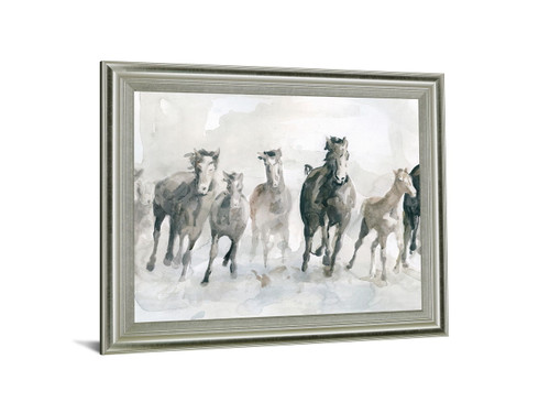 Galloping Mist - 28" x 34" Framed Wall Art