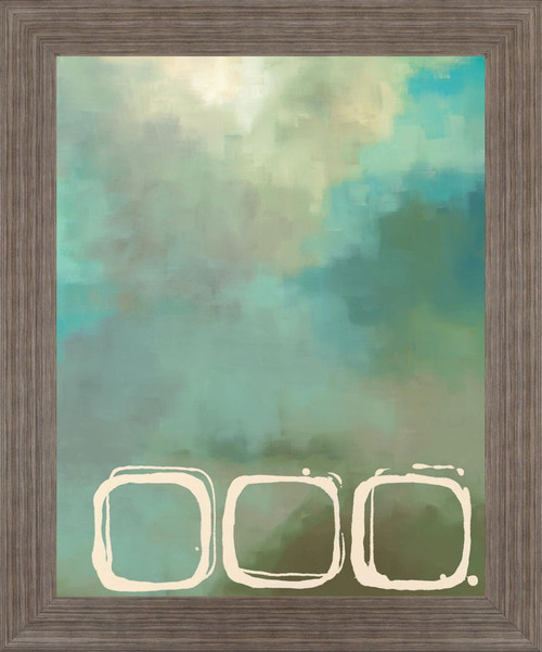 Mist Circles - 28" x 34" Framed Wall Art