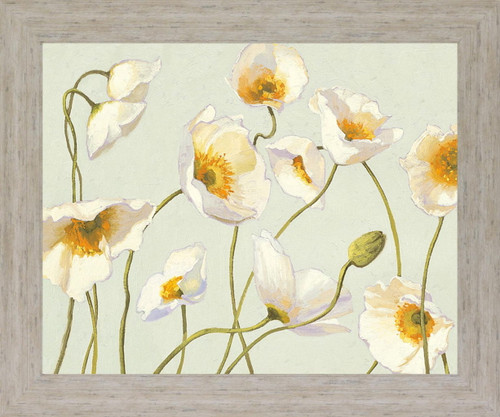 Golden Poppy Whimsy - 28" x 34" Framed Wall Art