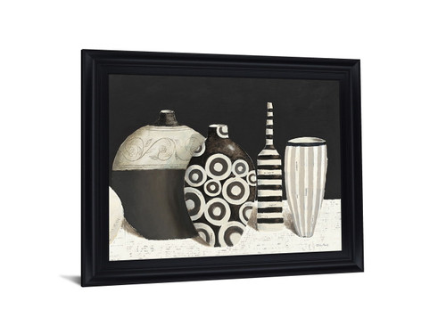Monochrome Vessels - 28" x 34" Framed Wall Art