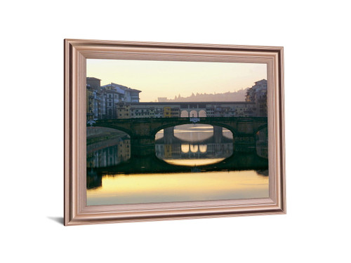 Golden Bridge Glow - 28" x 34" Framed Wall Art