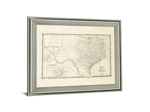 Aged Cartographer - 28" x 34" Framed Wall Art