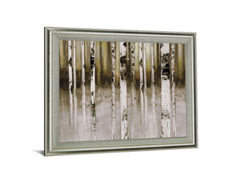 Dusky Birch Woods - 28" x 34" Framed Wall Art