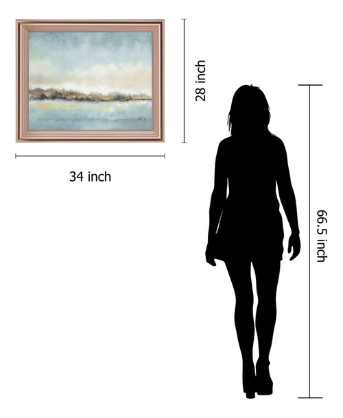 Mist Over Water - 28" x 34" Framed Wall Art