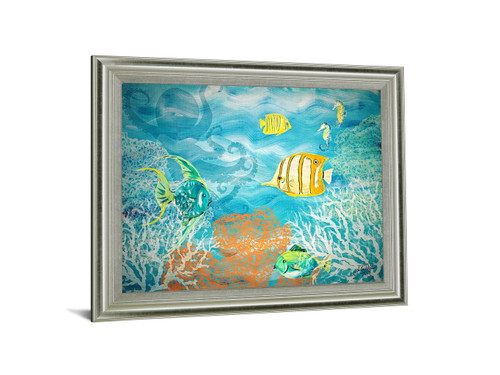 Coral Reef Dance - 28" x 34" Framed Wall Art