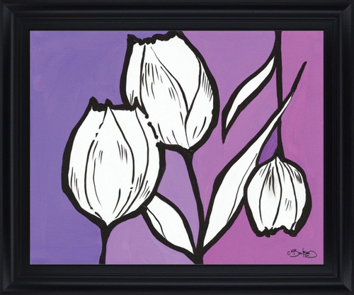 Lavender Trio - 28" x 34" Framed Wall Art