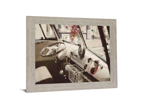 Retro Roadway Charm - 28" x 34" Framed Wall Art