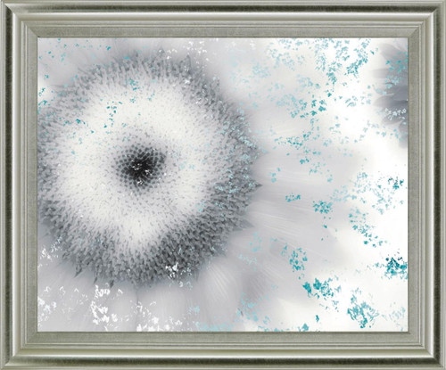 Frosted Petal Burst - 28" x 34" Framed Wall Art