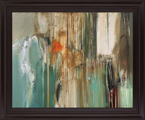 Whispering Teal - 28" x 34" Framed Wall Art