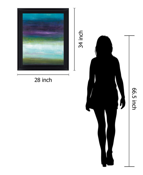 Twilight Serenity - 28" x 34" Framed Wall Art - Blue