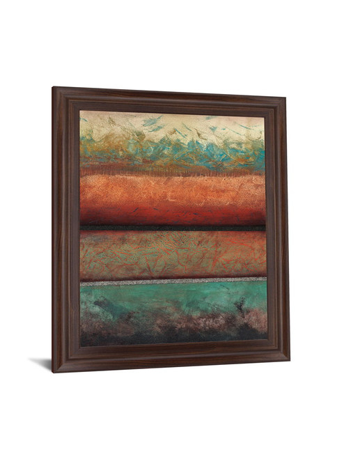 Terracotta Ember - 28" x 34" Framed Wall Art - Light Brown