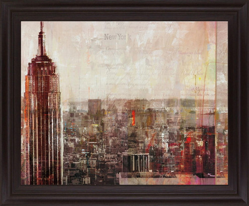 Copper Skyline Majesty - 28" x 34" Framed Wall Art