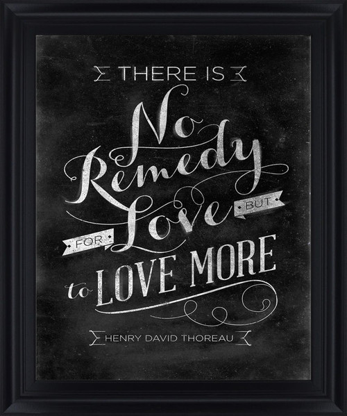 Chalk Wisdom - 28" x 34" Framed Wall Art - Black