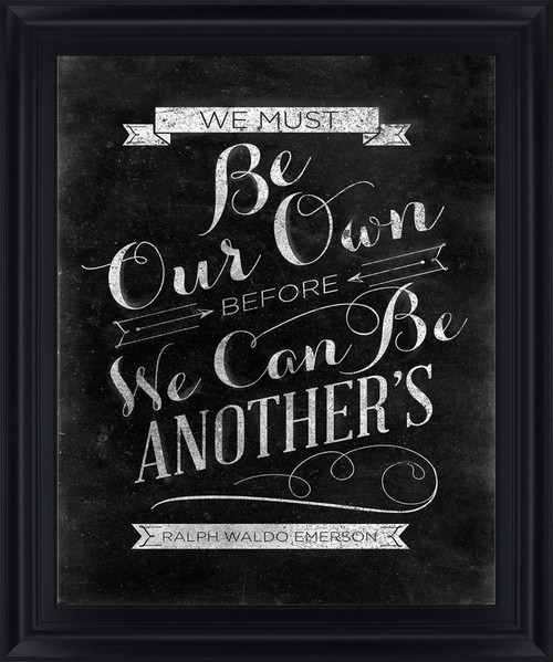 Chalked Whimsy - 28" x 34" Framed Wall Art - Black