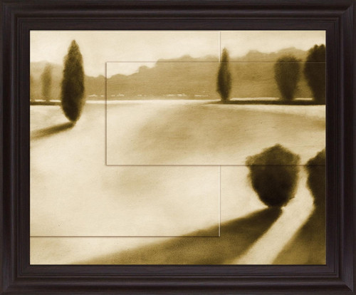 Golden Glide - 28" x 34" Framed Wall Art - Beige