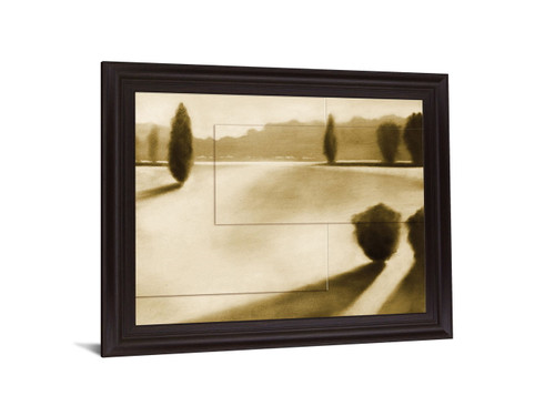 Golden Glide - 28" x 34" Framed Wall Art - Beige