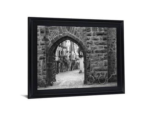 Quiet Passageway - 28" x 34" Framed Wall Art - Dark Gray