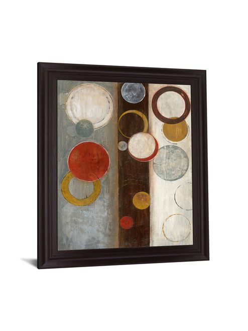 Retro Orbit - 28" x 34" Framed Wall Art - Dark Brown