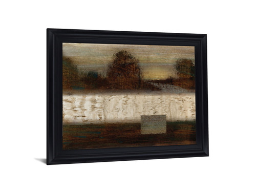 Autumn Veil - 28" x 34" Framed Wall Art - Dark Brown
