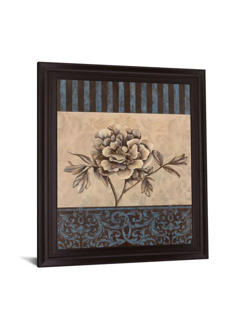 Muted Blossom Harmony - 28" x 34" Framed Wall Art - Beige