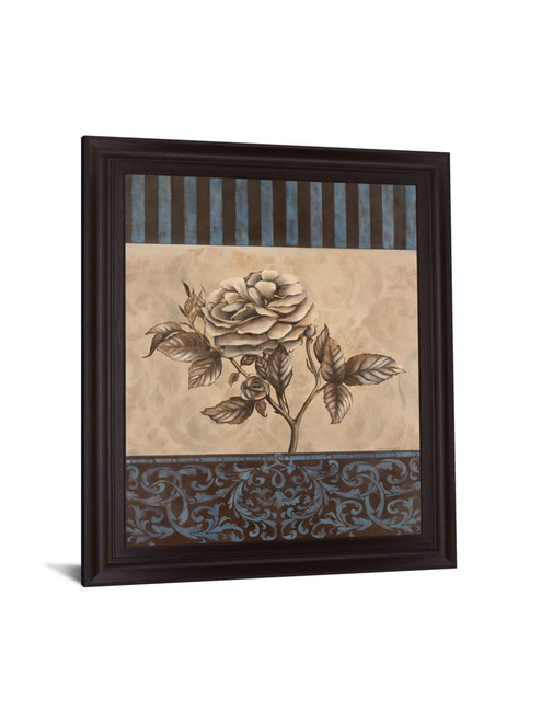 Blue Tranquility Bloom - 28" x 34" Framed Wall Art
