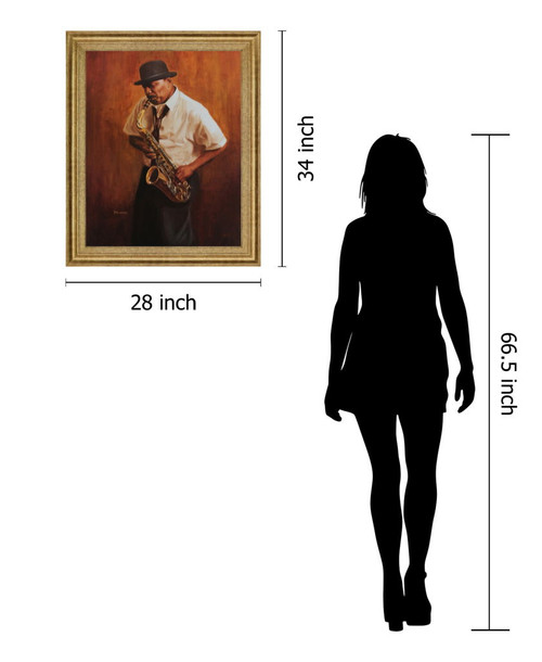 Jazz Nocturne - 28" x 34" Framed Wall Art