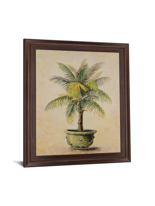Verdant Fronds - 28" x 34" Framed Wall Art - Beige