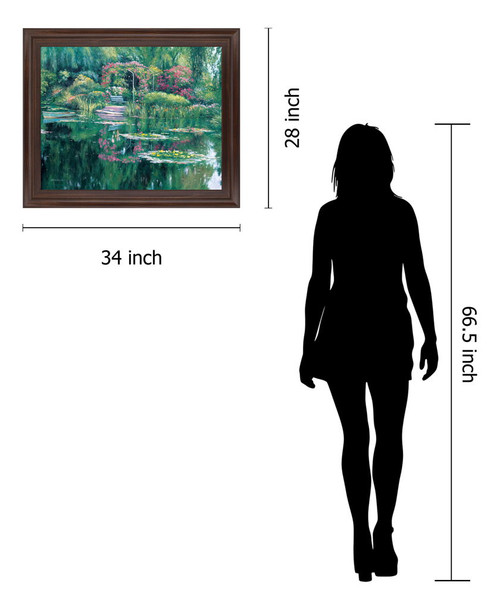 Floral Oasis Retreat - 28" x 34" Framed Wall Art