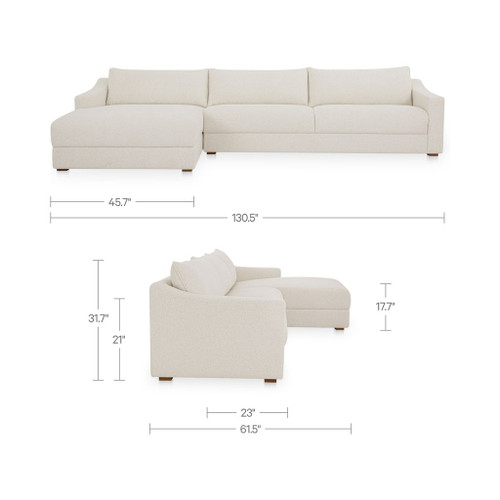 Farrow - Left Sectional - Flecked Oat