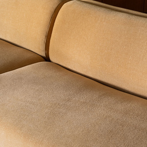 Naomi - 3 Piece Concave Modular Sectional - Golden Yellow