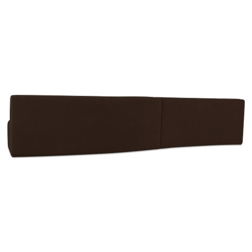Naomi - 2 Piece Wave Modular Sectional - Dark Brown
