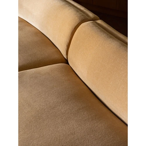 Naomi - 2 Piece Concave Modular Sectional - Golden Yellow
