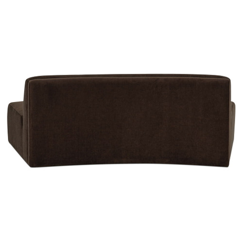 Naomi - Convex Sofa - Dark Brown