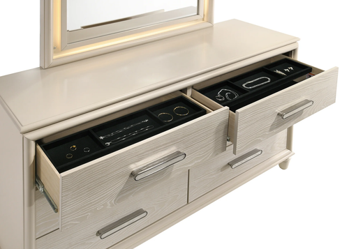 Aviana Bedroom Set in Cappuccino Foam