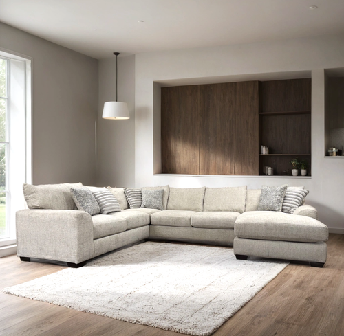 Atasha Oversized Sectional in Fabric