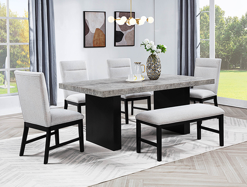 Sebastian Dining Room Set in Gray 2225 by Crown Mark