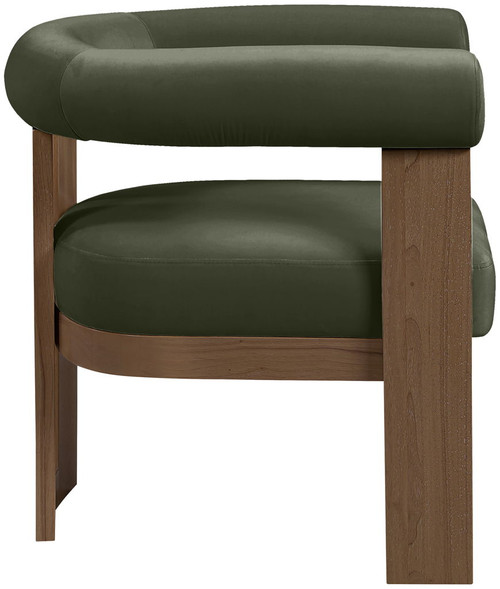 Arienzo - Performance Fabric Upholstered Accent Chair - Walnut Base