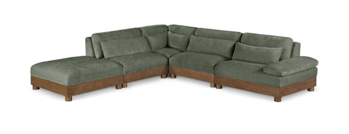 Turin - Fabric Upholstered 5 Piece Modular Sectional