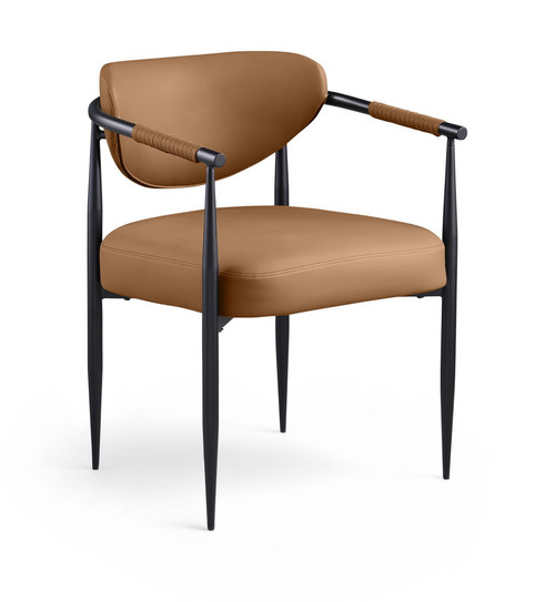 Virella - faux Leather Upholstered Dining Chair (Set of 2) - Black Base