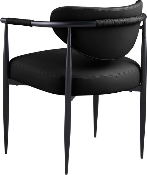 Virella - faux Leather Upholstered Dining Chair (Set of 2) - Black Base