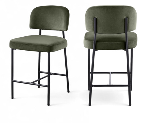 Zarelle - Performance Fabric Upholstered Counter Stool (Set of 2)