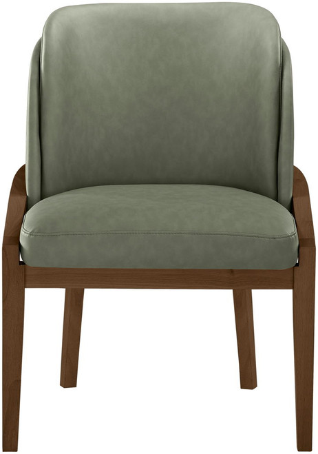 Navo - Vegan Leather Upholstered Dining Chair - Green