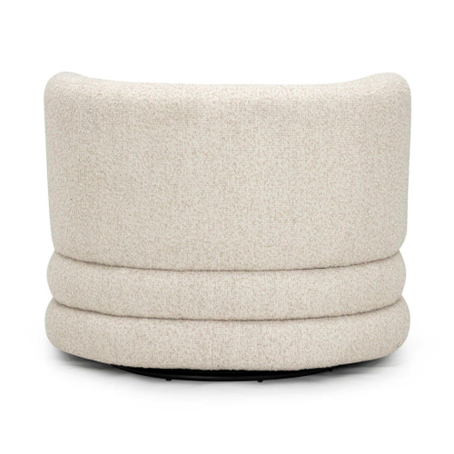 Astor - Heavy Boucle Swivel Hotel Lounge Chair - Cream