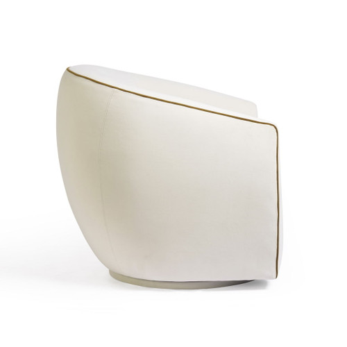 Jordan - Velvet Swivel Chair - Beige