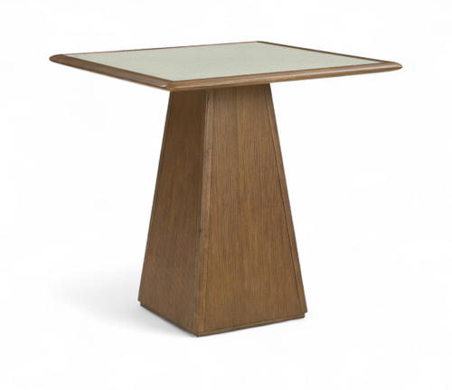Atrium - Glass Top And Wood Base Dining Table