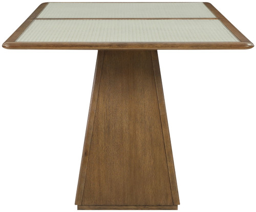 Atrium - Glass Top And Wood Base Dining Table